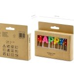 Красиви цветни парти свещички Happy Birthday