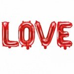 Голям фолиев надпис LOVE в три цвята