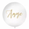 Японска балон с надпис "Amore", подходящ за романтични събития и сватби, украшения за празници, сватбена украса, партита и специални поводи.