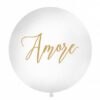 Японска балон с надпис "Amore", подходящ за романтични събития и сватби, украшения за празници, сватбена украса, партита и специални поводи.