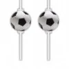 PVC украса за парти с мотив футболно топче, перфектна за спортни и футболни тематики, подходяща за детски рожденни дни и спортни събития.