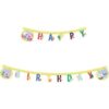 Целево парти поздравителен гирлянд с плюшени мечета и цветни букви за рожден ден, подходящ за украса на детска празник.