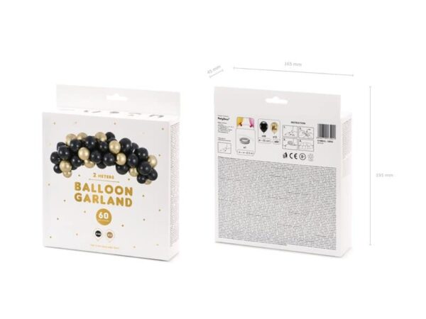 Многобарен балонен венец за празненства, ледени балони и свежа украса за събития.