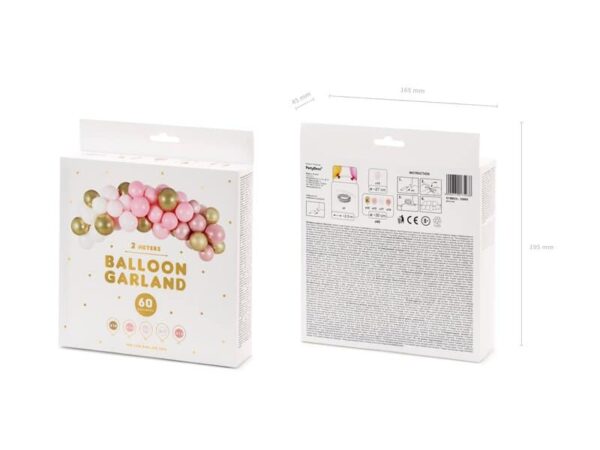 Цветни балонени гирлянди за украса на партита, създаващи празнична атмосфера с висококачествени материали бързо и лесно.