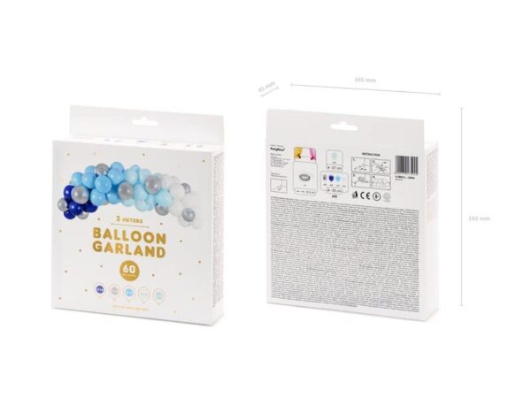 балонен гирлянд за сватби и партита, празнична декорация, балонен гирлянд с 60 топки, подходящ за всяка възраст и празнична обстановка, лесен за сглобяване и украса.