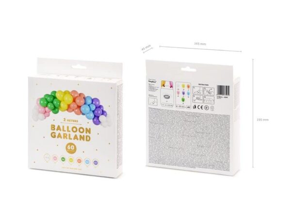 Балони за украса, комплект за балонен гирлянд, цветни балони за парти, декорация за рожден ден, празнични балони, Party Deluxe.
