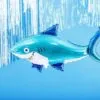 Гигантска въздушна акула балон за празненство, декорация за рождения ден или тематична партия, отличен избор за забавни събития, весели цветове и висококачествени материали.