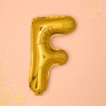 Фолиев Балон Златна Буква 35см