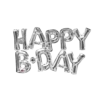 HAPPY B-DAY балонна украса за парти и рожден ден, бляскави метални балони за празници и събития, украса за рожден ден, специални парти аксесоари, Party Deluxe България.