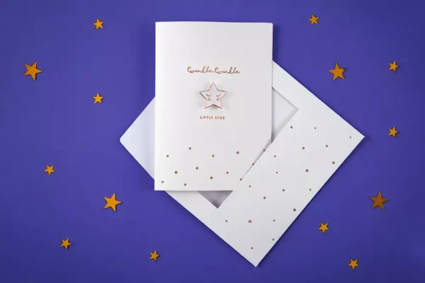 Twinkle twinkle малка звезда картичка за рожден ден за деца, празнични подаръци, детски украси, Party Deluxe.