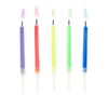 Многоцветни свещи за рожден ден с цветно пламък, перфектни за празненства и тържества - Party Deluxe.