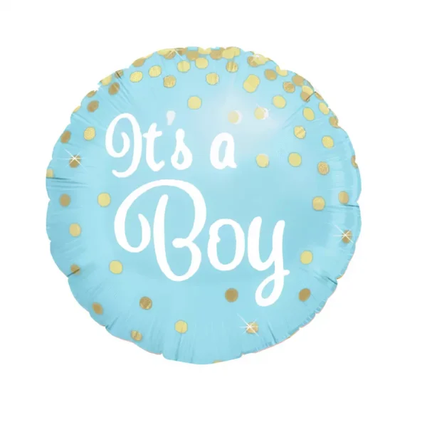 Празнична балон с надпис "It's a Boy" за бебешки рождения ден, украса за парти, въздушен балон за новородено, синибалони, тематични празнични аксесоари.