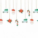 Хартиена Коледна декорация Santa