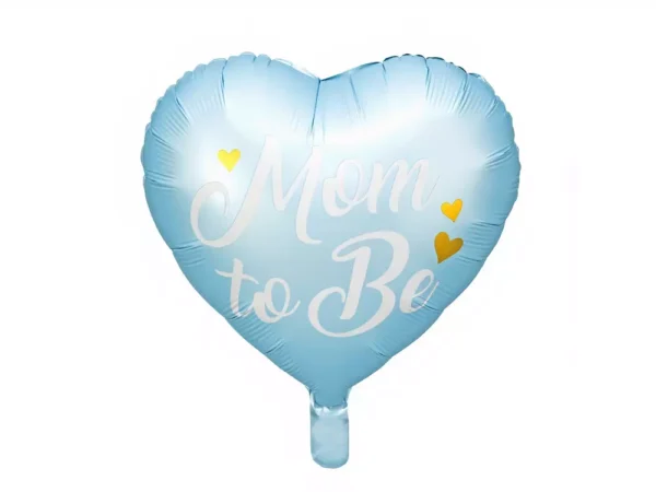 Реалистичен балон с форми на сърце и послание "Mom to Be" за бременната майка, перфектен за бебешки парти и празненства.