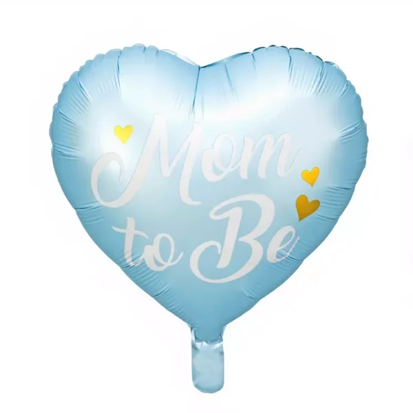 Реалистичен балон с форми на сърце и послание "Mom to Be" за бременната майка, перфектен за бебешки парти и празненства.