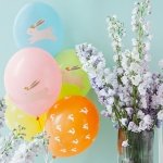 Микс от 6 бр латексови балони с картинки На Лов за Яйца
