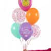 цветни балони за парти, подходящи за рожден ден или тематична юбилейна лудост, включващи тигър, леопардов принт и послания като "You Rock" за весели събития.