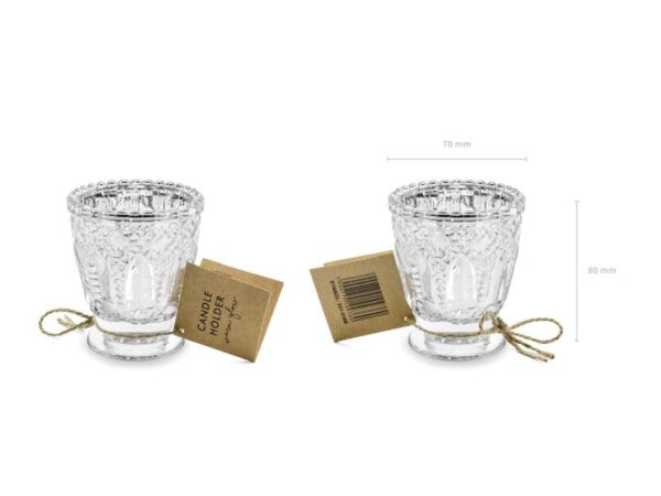 метални свещници за декорация, прозрачни кристални метални свещници, елегантни декорации за празници и събития, подходящи за свещници за декорация за дома и ресторанта.