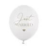 РPsychological Balloon with Just Married text for wedding celebrations.