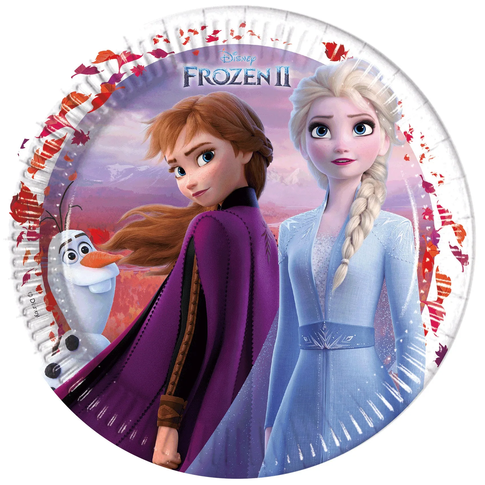 Парти чинийки Frozen II Destiny Awaits 20см и 23см ЕКО