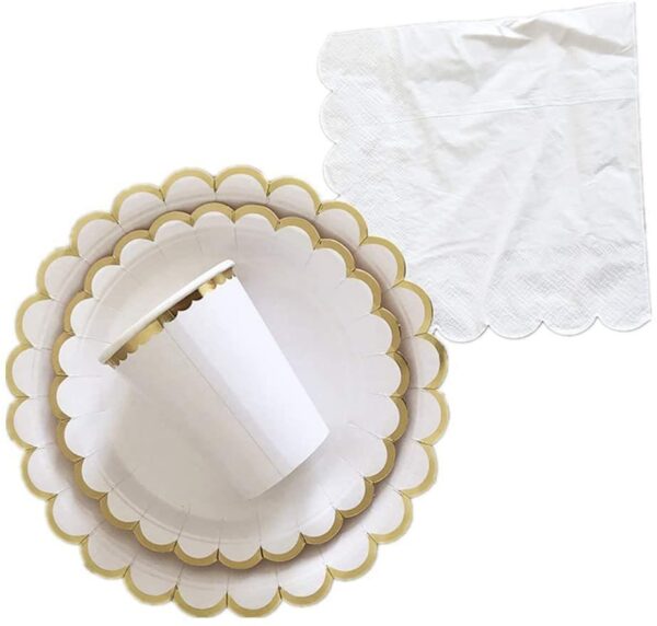 цветна хартиена чаша за празненства, сервиране на напитки, съпроводена с декоративна хартиена подложка, подходяща за тържества и партита, опаковка за гости, Party Deluxe.