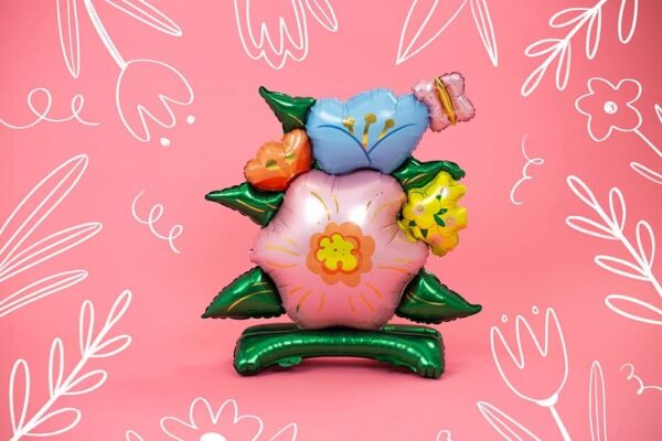 Балони с цветя и листа, тематична декорация за парти, цветни украси, балони за празник, детско парти, рожден ден, празнична украса, украса за специален повод, Party Deluxe, цветна декорация.