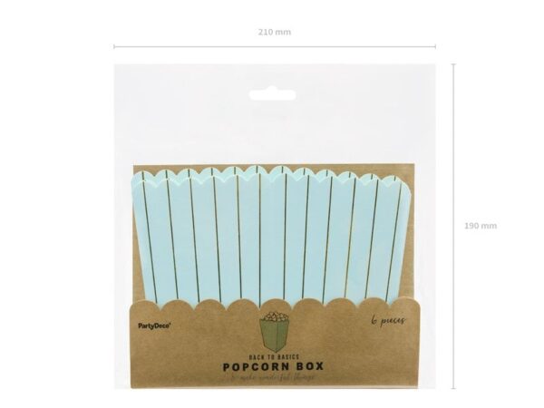 Пасхални хартиени кутии за пуканки, декоративни аксесоари за партита и събития, подходящи за създаване на парти атмосфера и украса, 6 парчета.