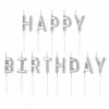 HAPPY BIRTHDAY балони, бели светещи балони за рожден рожден ден, празнична украса за партита и специални събития.