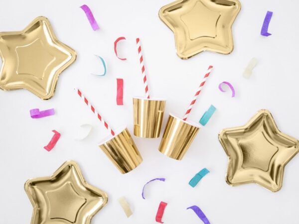 Златни парти чаша и балони за специални празници, украса за рожден ден и събития, подаръчни идеи, празничен декор, тематични декорации, празнични аксесоари.