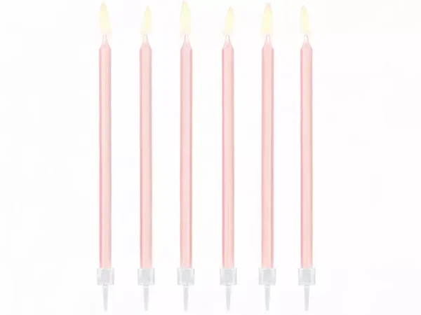 Pink анимационни свещи за рожден ден, подходящи за парти, декорация и специални събития.