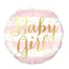 Розов балон с надпис "Baby Girl" за моминско парти, декорация, празнична атмосфера, Party Deluxe.