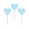 Пищялки под формата сърце за парти или събития, син цвят, подходящи за украса и декорация.
