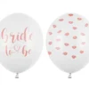 Декоративни балони за сватба със съобщение "bride to be" и модел с устни, перфектни за събития, партита и традиционни тържества. Висококачествени сватбени украси от Party Deluxe.