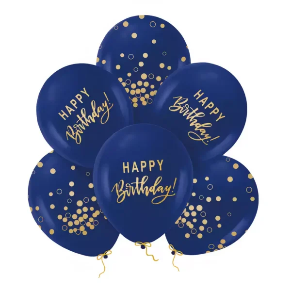 HAPPY birthday балони с нежна златна надпис, празничен декор за рожден ден, идеални за парти и тематични събития.