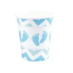 Чаша Baby Shower Feet синя 220мл 6 бр.
