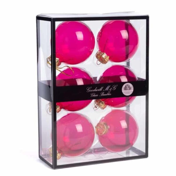 ярки розови елхови цветове за коледна украса, опаковани в прозрачен дисплей, перфектни за празнични събития и украса, висококачествени коледни орнаменти за дома и офиса.