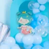 Цветна балонна украса с принцеса русалка за детски рожден ден, морска тема, весели празници и тематични украси от Party Deluxe.