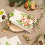 Кутия за пуканки Горски приятели 8.5x15cm 6 бр