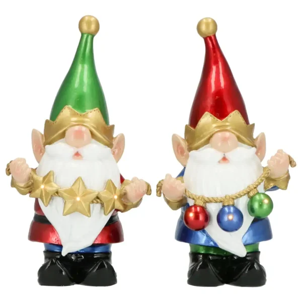 Янки за Коледа, декоративни джуджета слапкови фигури за празничен декор, подаръци и украса за зимната ваканция, Party Deluxe.