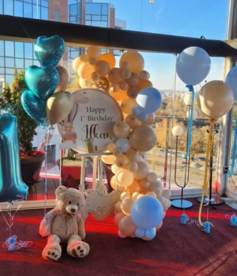 Въздушни балони и украса за детски рожден ден, празнуване и декорация за специални събития, Party Deluxe Bulgaria.