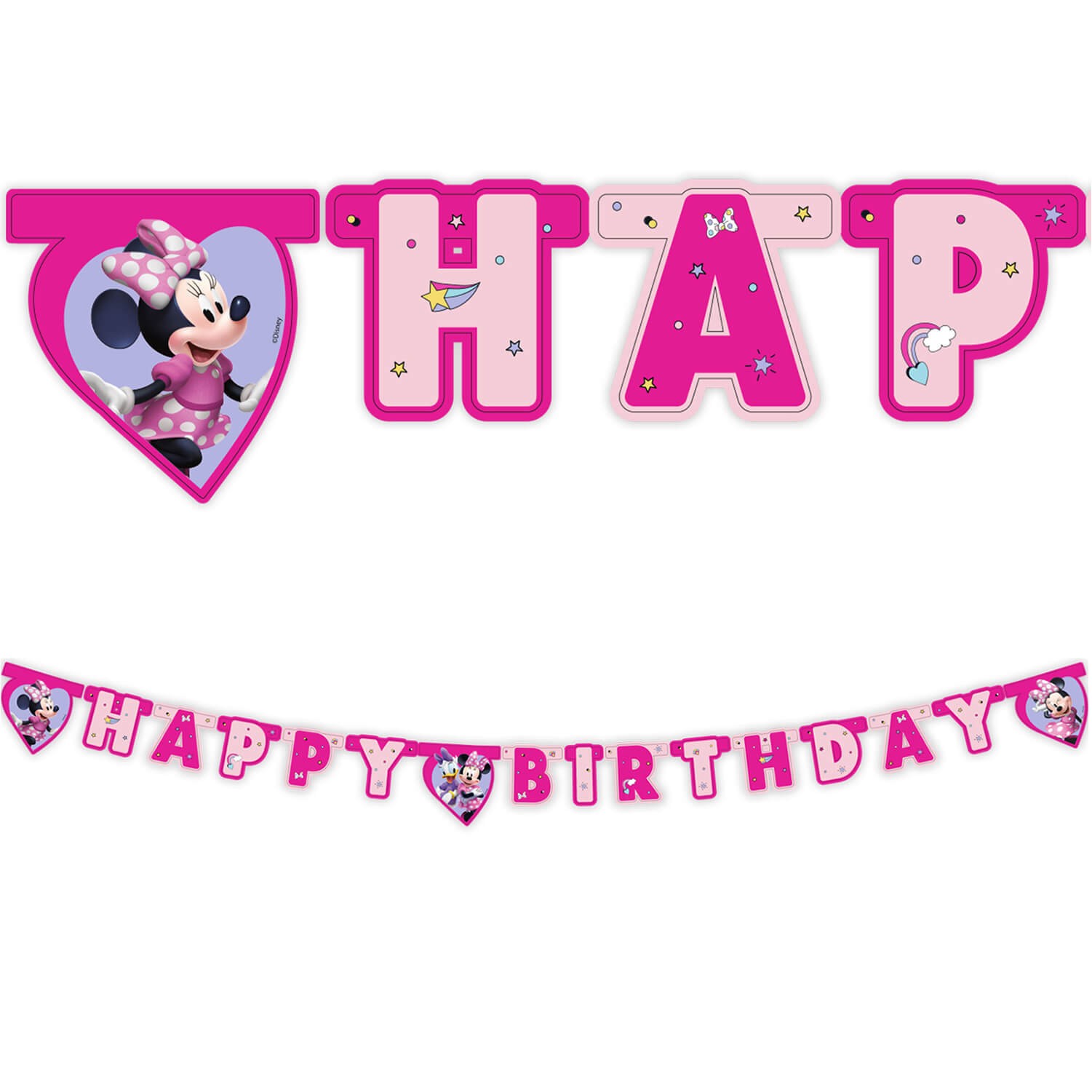 Банер Happy Birthday Мини маус