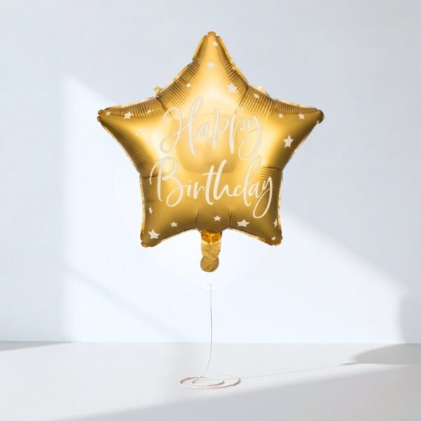 Балони с хелий за него